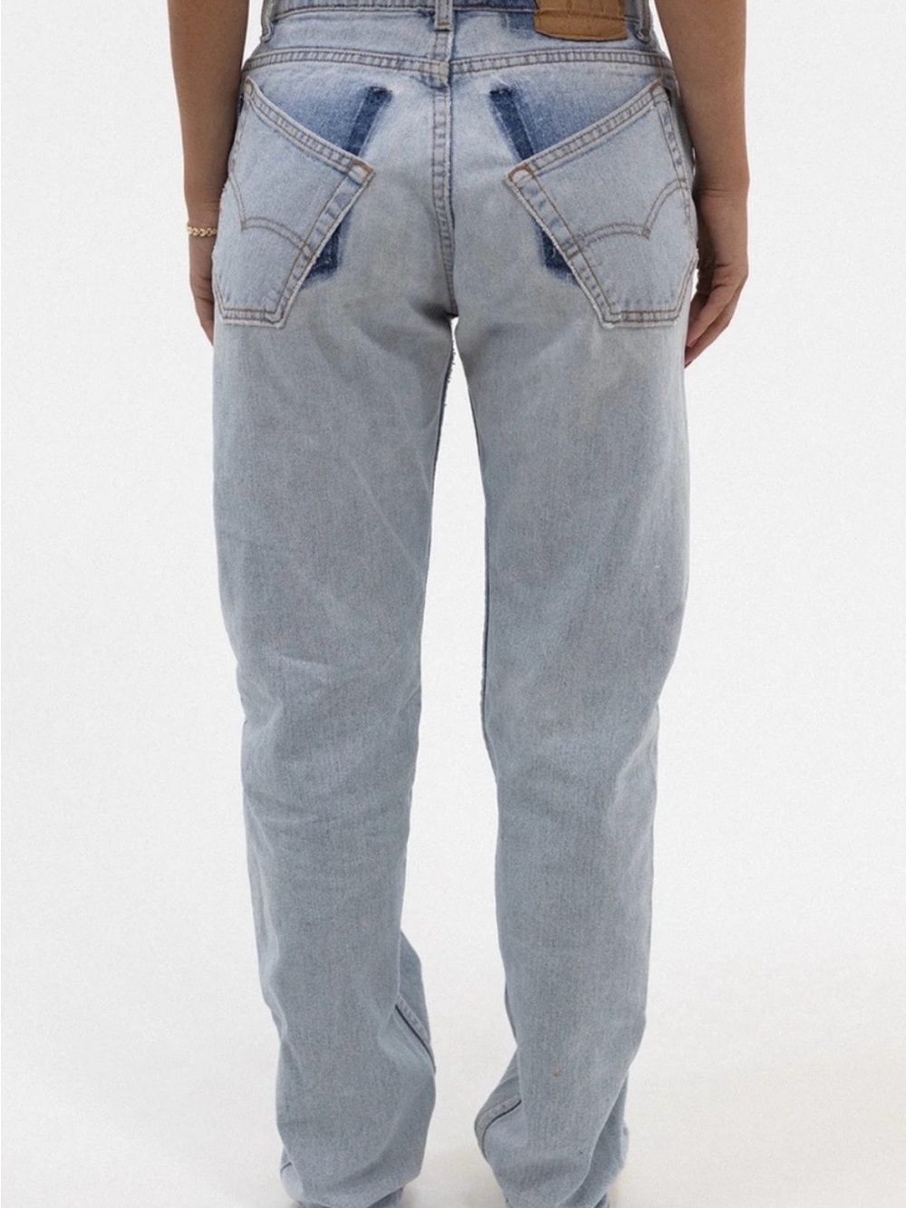 Women's Light Blue Straight Leg Jeans